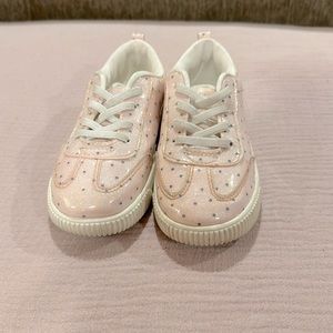 Girls’ Carter’s Pink Sparkly Tennis Shoes (Size 11)